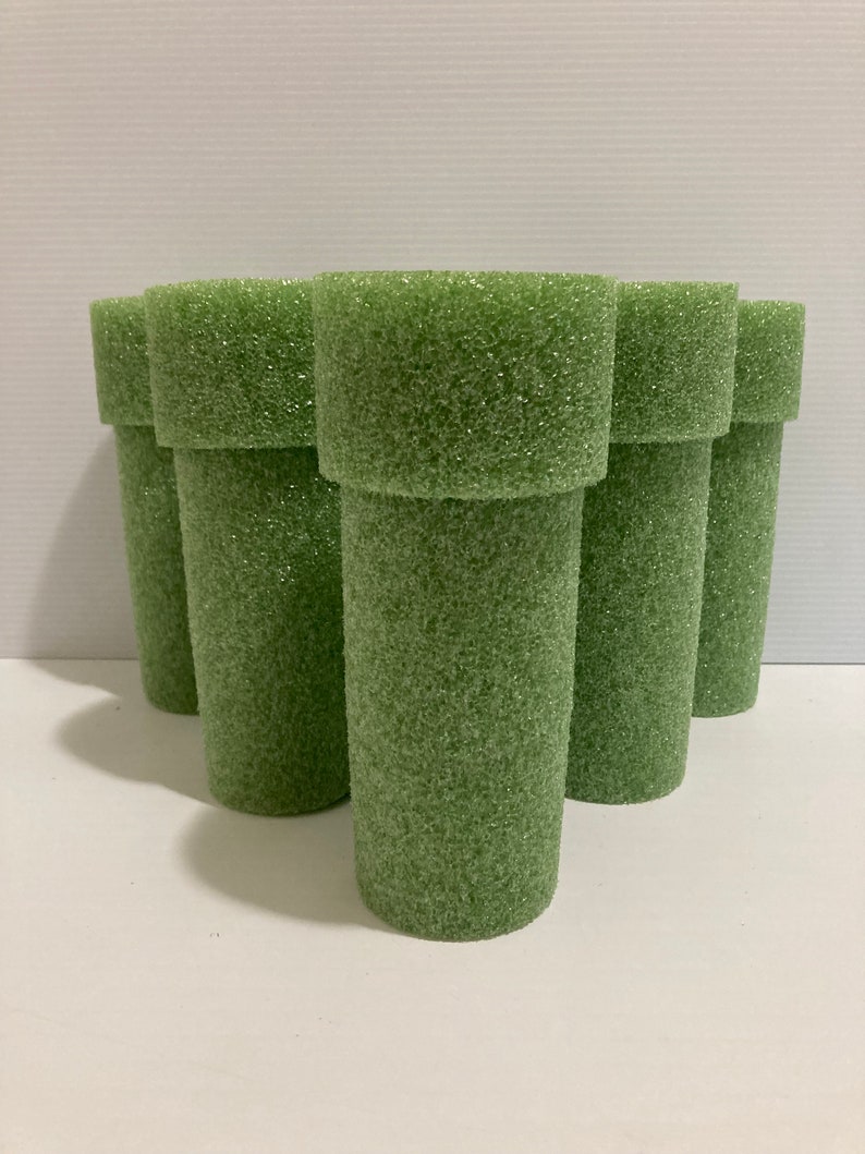 Lot of 6 Floracraft Styrofoam 8 Memorial Grave Vase Cone Urn Inserts