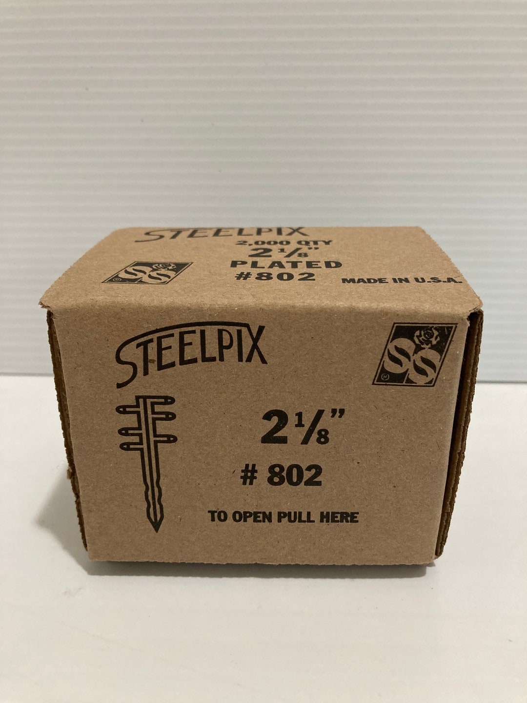 Box of 2000 Steelpix 2 1/8 Metal Flower Picks Floral Florist Steel