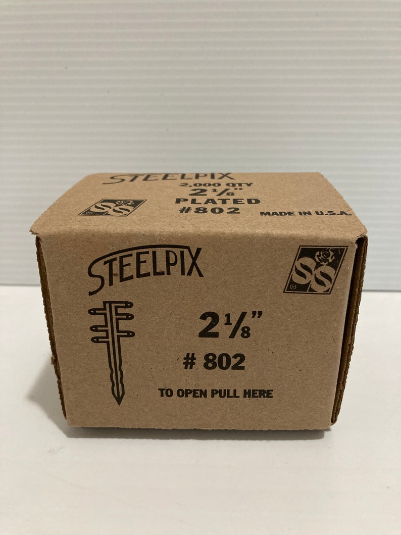 Box of 2000 Steelpix 2 1/8 Metal Flower Picks Floral Florist Steel