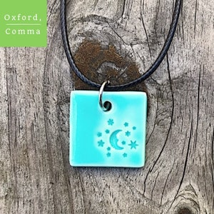celestial pendant, celestial charm, celestial necklace, moon and stars necklace, celestial gift, moon and stars jewelry