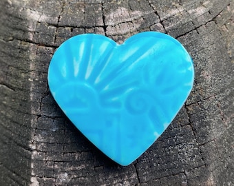 heart magnet, clay magnet, fridge magnet, heart gift