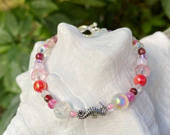 seahorse bracelet, boho bracelet, bead bracelet, beach bracelet, seahorse jewelry, seahorse gift