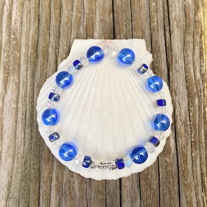 seahorse bracelet, stretchy bracelet, seahorse gift, seahorse jewelry, beach bracelet