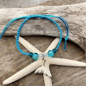 whale tail bracelet, whale tail jewelry, beach bracelet, adjustable bracelet, friendship bracelet, coastal bracelet, beach lover gift