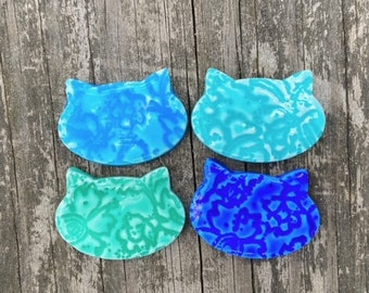 cat magnets, cat lover gift, cat decor, fridge magnets, crazy cat lady gift, handmade magnets