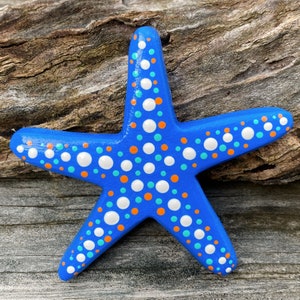 starfish magnet, fridge magnet, beach magnet image 2