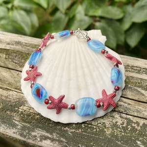 starfish bracelet, beach bracelet, starfish jewelry