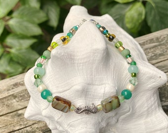 seahorse bracelet, beach bracelet, seahorse jewelry, seahorse gift, beach jewelry