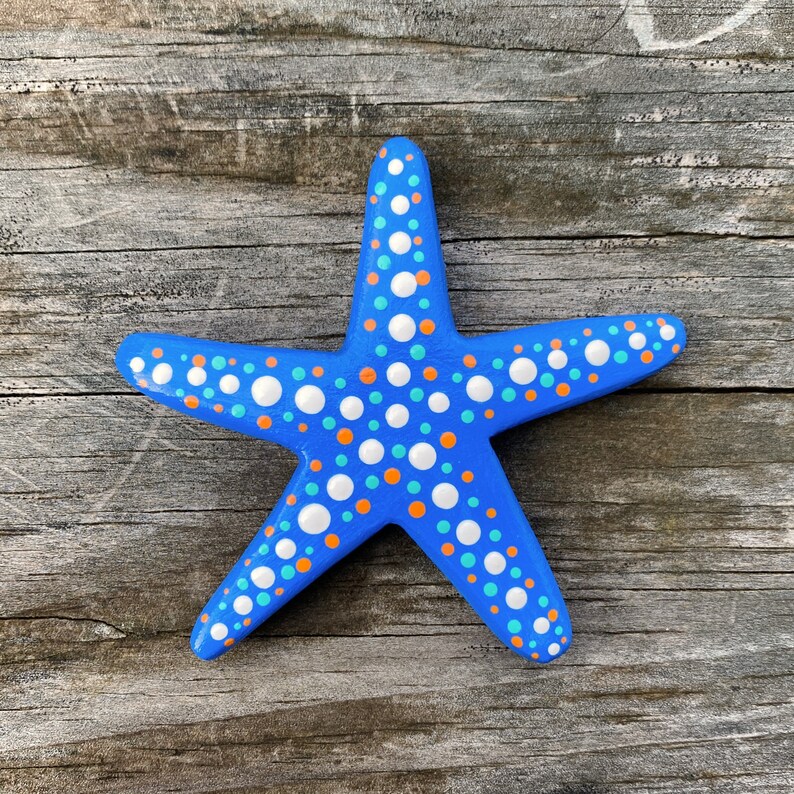 starfish magnet, fridge magnet, beach magnet image 1