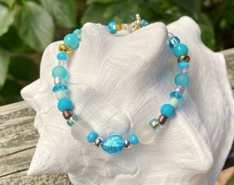 heart bracelet, heart jewelry, bead bracelet, boho bracelet, beaded bracelet