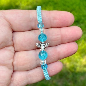bee bracelet, bee jewelry, adjustable bracelet, friendship bracelet,