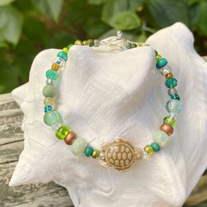 sea turtle bracelet, sea turtle jewelry, beach bracelet, friendship bracelet, handmade bracelet