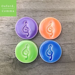 Dreifach-Schlüssel-Magnete, Kühlschrank-Magnete, musikalische Dekor, Kühlschrank-Magnete, dreifache Schlüssel Geschenk, Musik-Liebhaber-Geschenk, Satz von 4