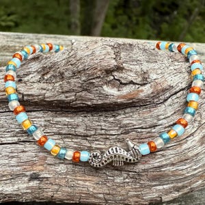 seahorse bracelet, beach bracelet, seahorse jewelry, seahorse gift, beach jewelry