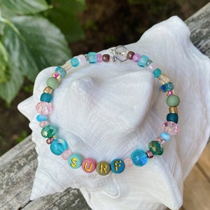 Surfarmband, Strand Armband, Surfer Schmuck, Surfer Geschenk, Bead Armband