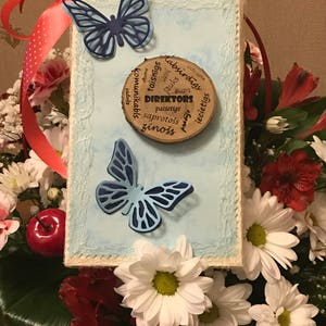 Hecho a mano, caja de regalo, regalo personalizado, caja personalizada, caja de color diferente, regalo de madera, caja de dinero, regalo de mariposa, caja de regalo, grabado láser, regalo