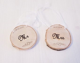 mr,Wooden disc,personalized mr&mrs,personalized gift,wood disc,medal charm,wedding gift,custom gift,wedding wall decor,handmade gift,decor