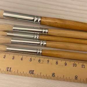 Große Pinsel, 5er-Set, personalisierter Pinsel, Ritter des Pinsels, personalisiertes Geschenk, Malerpinsel, Malergeschenk, Geschenk für Maler, Logn Brush