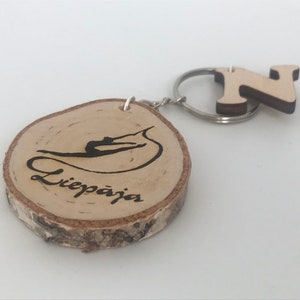 art gymnastics gift, art gymnastics keychain,Wooden gymnastics keychain,personalized keychain,personalized gift for art gymnast