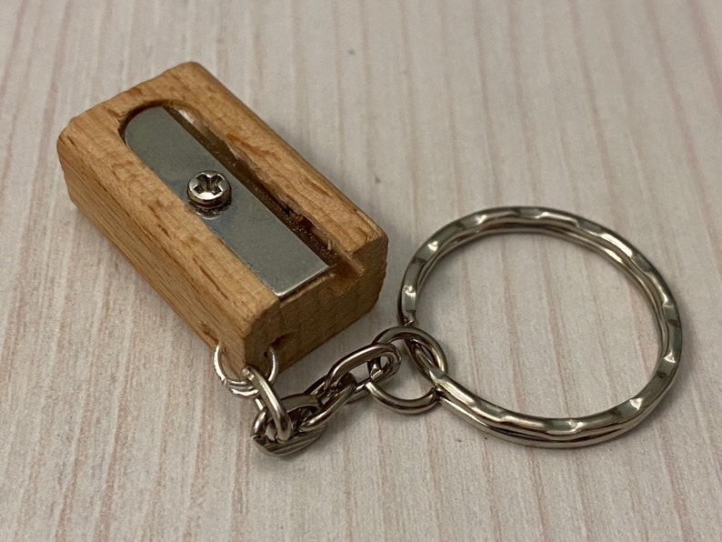 Sharpener Keychainwooden Pencils Sharpenerpersonalised Etsy
