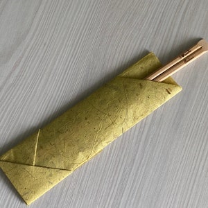 Supporto per bastoncini di carta rustica, supporto per sushi di carta morbida, perfetto per sushi, bacchetta di sushi in legno, regalo di sushi personalizzato, bacchetta di sushi personalizzata