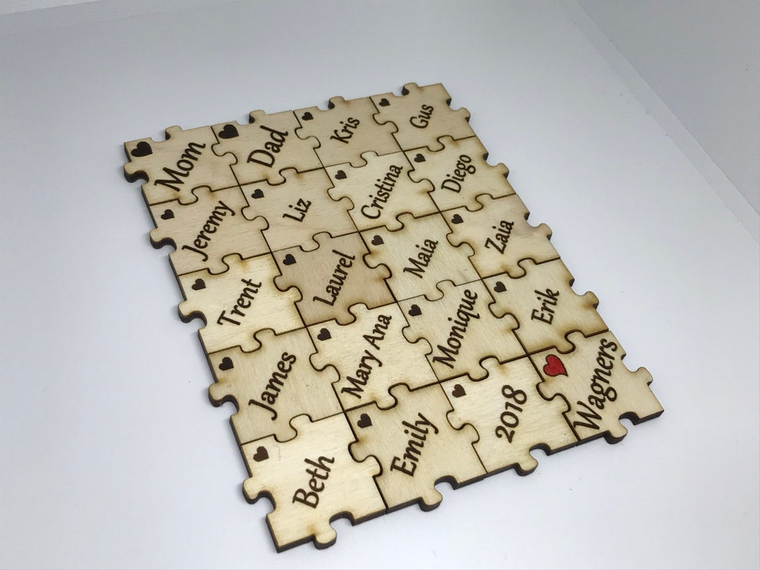 Personalisiertes Puzzle – 1000 Teile, Aus Holz, Mit Eigenem Foto, Blumenbaum-Design