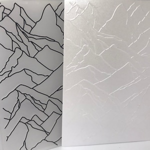 Berg-Imitat auf Papier, Papier liefert, extrudierte Hügel, Geschenk-Karte, Karte, Karte geprägt, Hügel Papier, Einladung Geburtstagskarte, Hill Scrapbook Papier