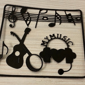 Musikalische Note, Papier Musik Dekor, Musik Scrapbook, Musik-Label, Geschenk-Karte diy, Wohnkultur, Scrapbooking Musik-Zubehör, Musik-Papier, Musik Clipart