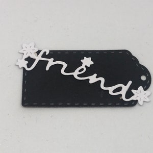 Conjunto de 10 etiquetas de amigo, etiqueta de amigo, etiqueta de regalo, etiqueta de cumpleaños, etiqueta de boda, scrapbooking, etiquetas de día de San Valentín, etiqueta de Navidad, etiqueta actual, amigos etiquetas para siempre