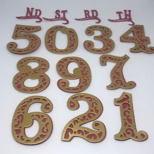 números de tarjeta, números de papel, Scrapbooking, 18 números establecidos, conjunto de papel, baby shower, tarjeta de cumpleaños, fecha de aniversario, Guardar la fecha, invitación de ducha