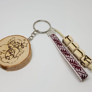 Name keychain,Amulet Talisman sign,Initial keychain,Folk simbol,Wood Keychain,Baby Gift,Gift for Mom,Folk sign,folk sign,Homeless keychain