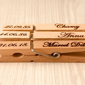 Party supplies,Birthday clothespins,personalized clothespins,personal wedding,rustic wedding sign,place cards,Name tag,Photo holder,clips