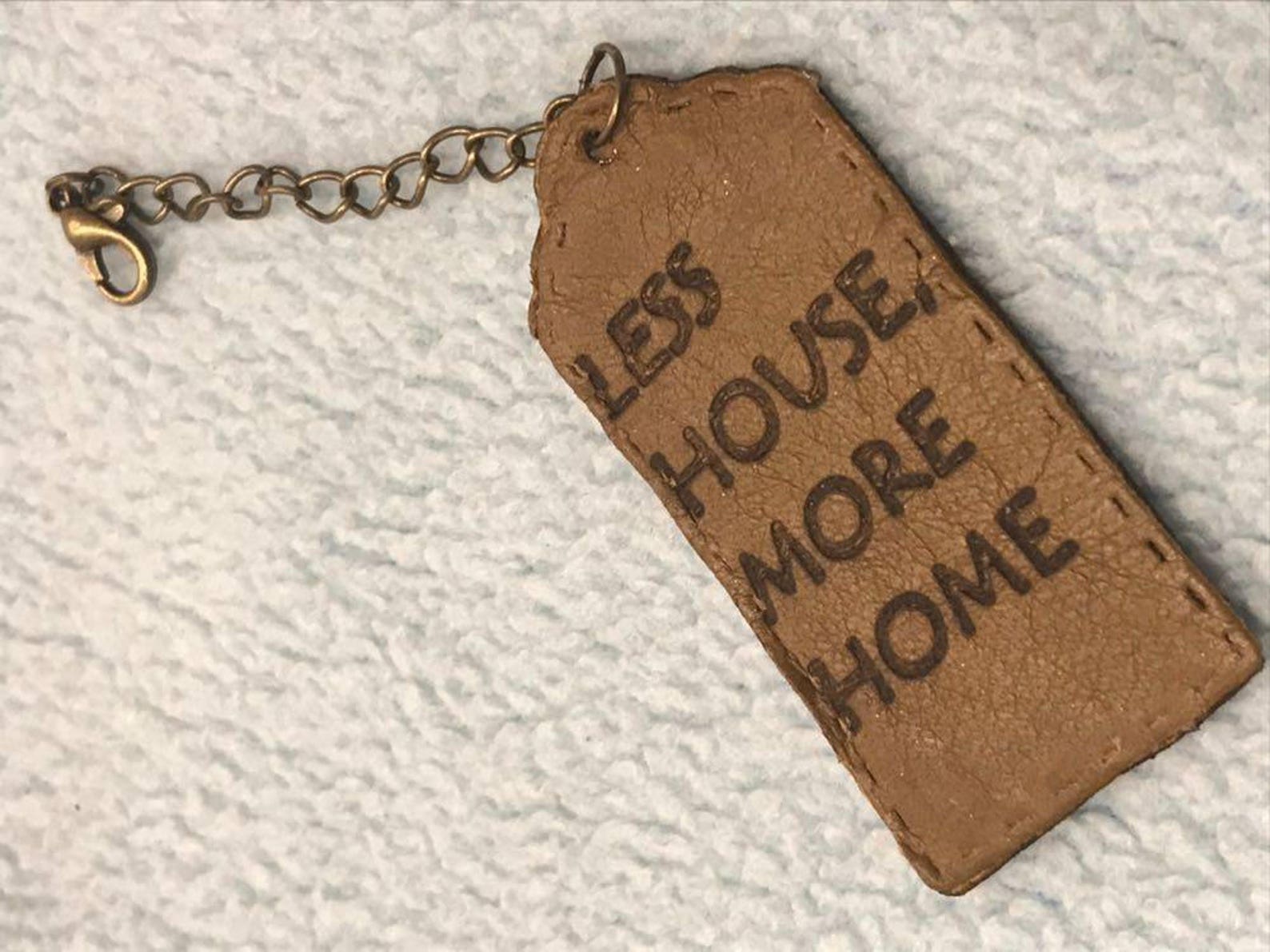 Scrapbook Keychainpersonalized Keychainleather Etsy