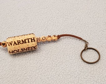 Wooden keychain,personalized gift,custom keychain,unique keychain,charm keychain,home keychain,housewarming gift,new home gift,key chain