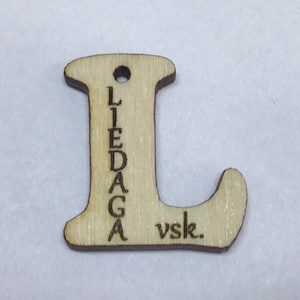 Carta de madera personalizada, llavero inicial A-Z, llavero de nombre, carta personalizada, llavero con inicial, regalo BFF, accesorios de coche, regalo para el maestro