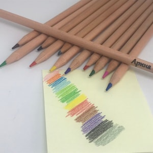 12 Personalized Pencils,Colored pencils,Engraved Pencils,personalized pencils,Stocking Stuffer,Custom Pencils,School Supplies,Back to School