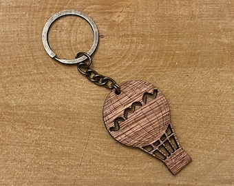 air balloon,gift for pilot,hot air balloon,aerostat keychain,balloon,Wooden keychain,keychain for him,gift,personalized gift,custom keychain