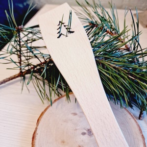 Christmas spatula,Cook with Love,Name spatula,kitchen decor,hand tools,Wooden spatula,kitchen spatula,personalized spatula,Love cooking,gift