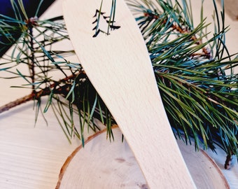 Christmas spatula,Cook with Love,Name spatula,kitchen decor,hand tools,Wooden spatula,kitchen spatula,personalized spatula,Love cooking,gift