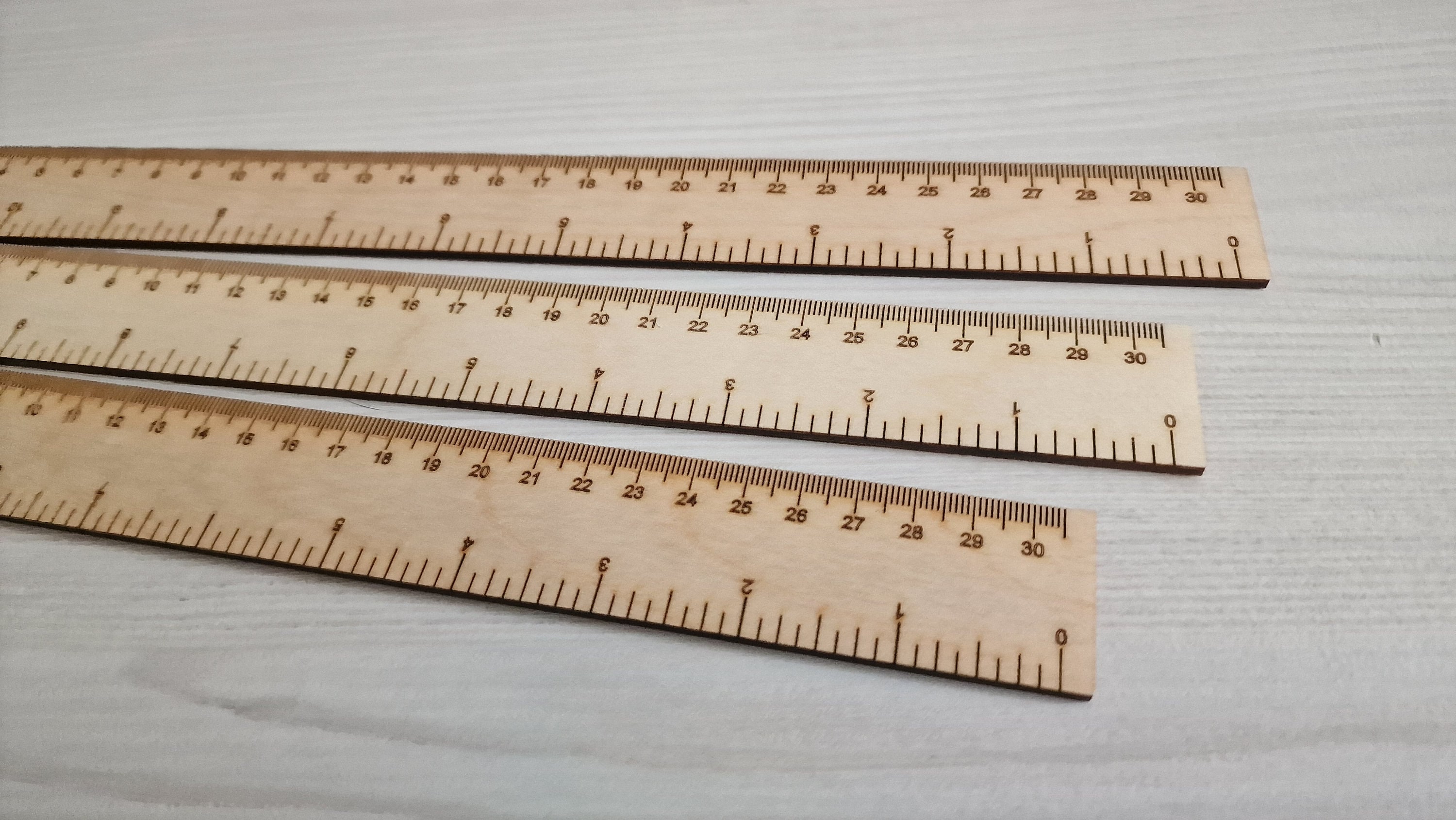 HC350161 - Wooden Metre cm/mm Ruler