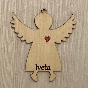Personalized Memorial Angel, Hanging Tree Ornaments,Love Angel,Xmas Angel,Christmas Nature,Christmas Decorations,Christmas table decor,Angel