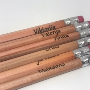 Back to school pencils, Initial Pencil,Custom Pencils Set,School Supplies,engraved Pencils,Shower Favor,personalized Pencils,Stocking Stuff
