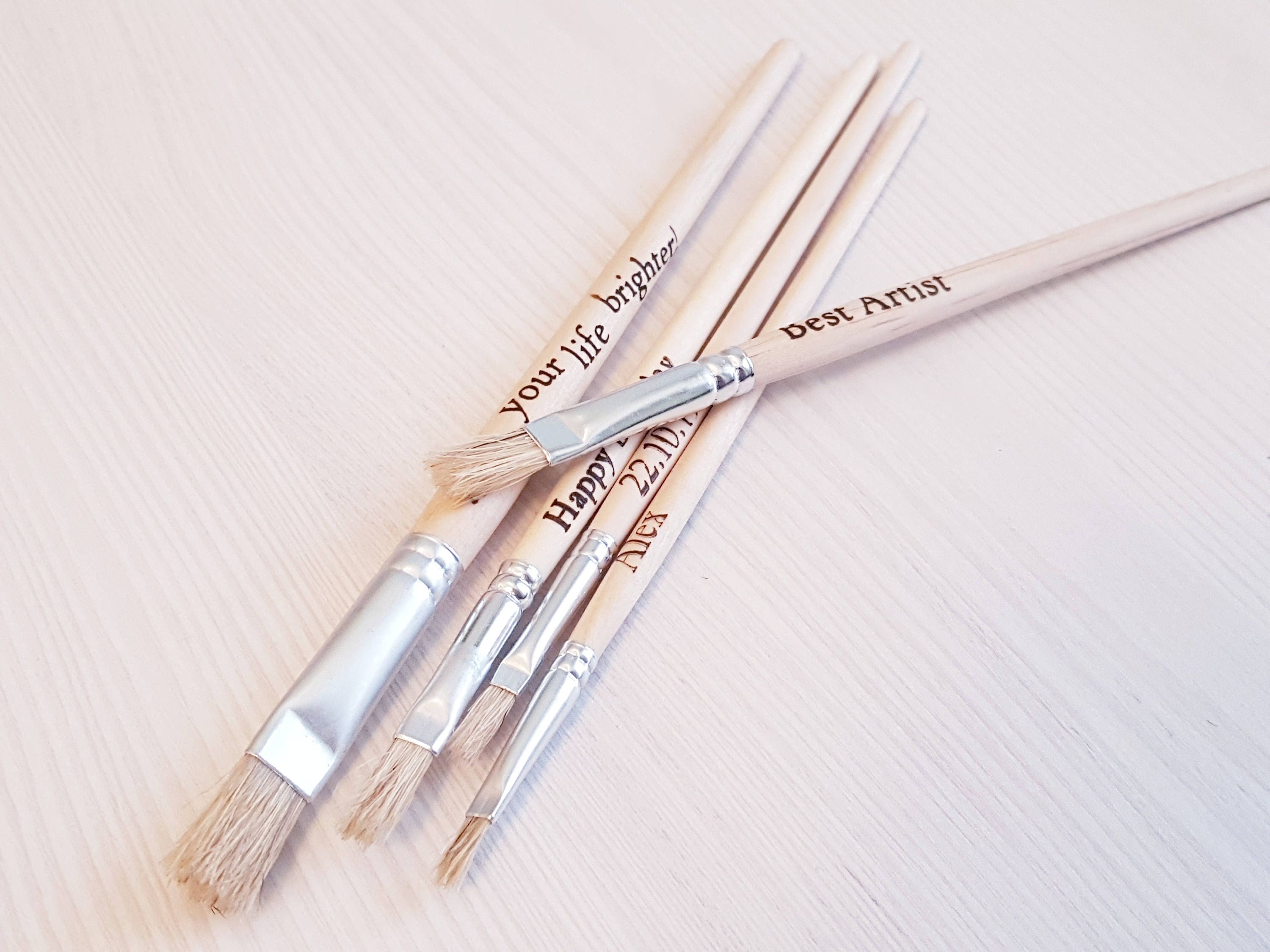 Set von 5 Pinsel Pinsel personalisierte Pinsel Ritter des Etsy