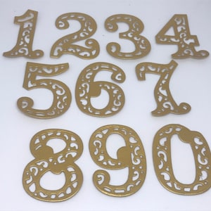 Carta numeri, Scrapbooking, 0-9 numeri insieme, numeri di carta, carta insieme, bambino doccia, carta di compleanno, invito dell'acquazzone, data dell'anniversario, salva la data