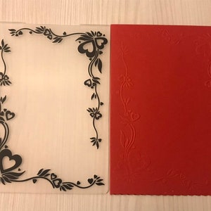 Papier liefert, sterben Herzen, Herzen extrudiert Karten, Geschenk-Karte, Karte, Herz geprägte Karte, Liebe Valentine Scrapbook Papier Herzen Karte einladen