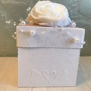 Decorated Gift Box,Wedding gift box,paper gift box,personalized box,different color box,money box,white and purple box,Wedding Favours,Boxes