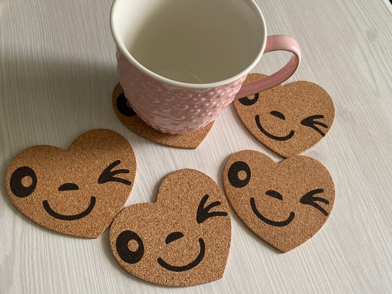 cup coaster,for happy day,tea coaster,smile coasters,corks coaster,personalized coaster,custom coasters,coasters at work,coasters for glass image 4