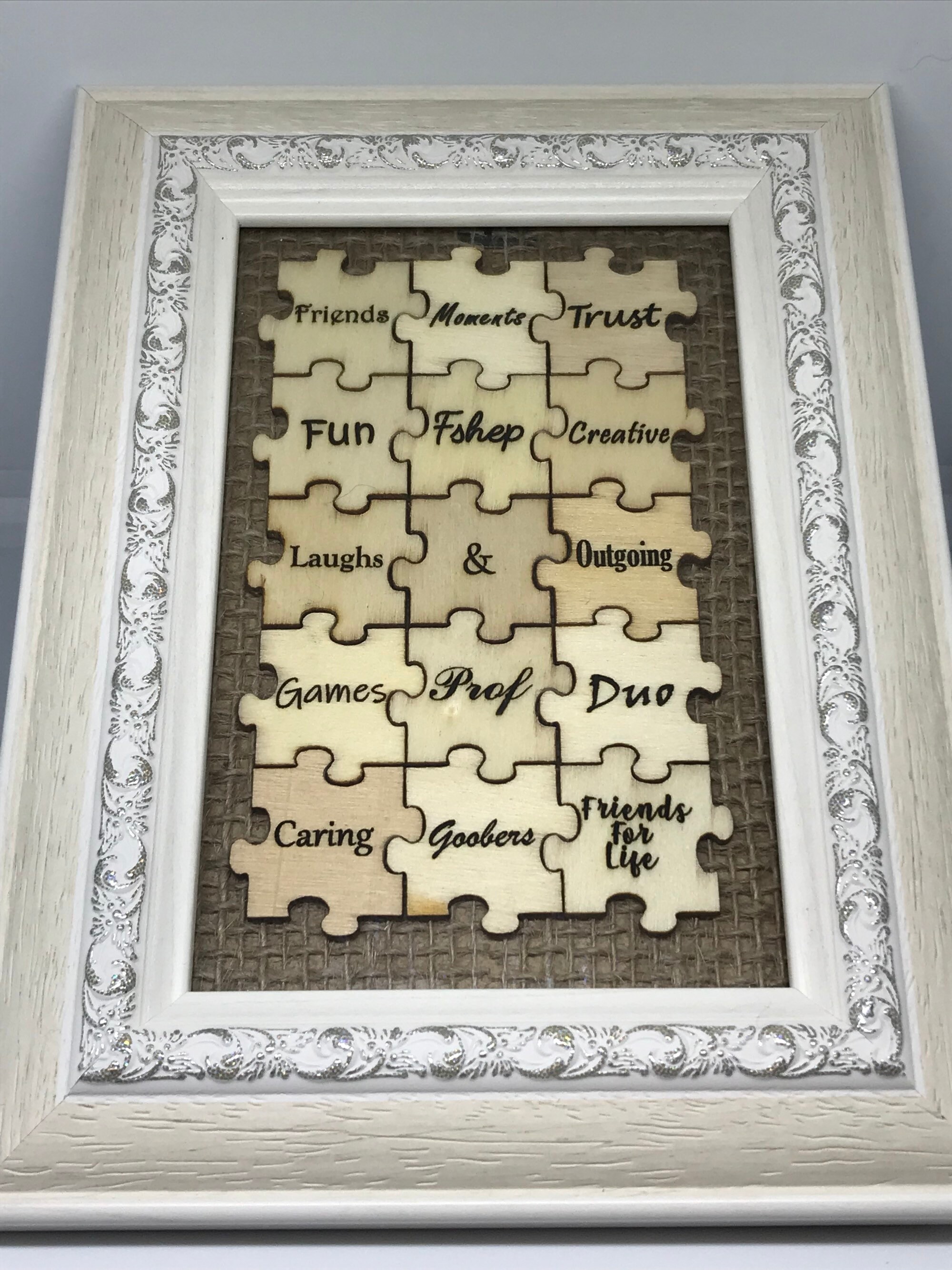 Photo framecustom puzzlejigsaw puzzlewood puzzlesurprise Etsy