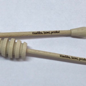 Honey Spoon,Wooden Honey Spoon Stick,Honey Serving Spoon,Housewarming present,Honeymoon gift,personalized spoon,Engraved spoon,Honey Dipper