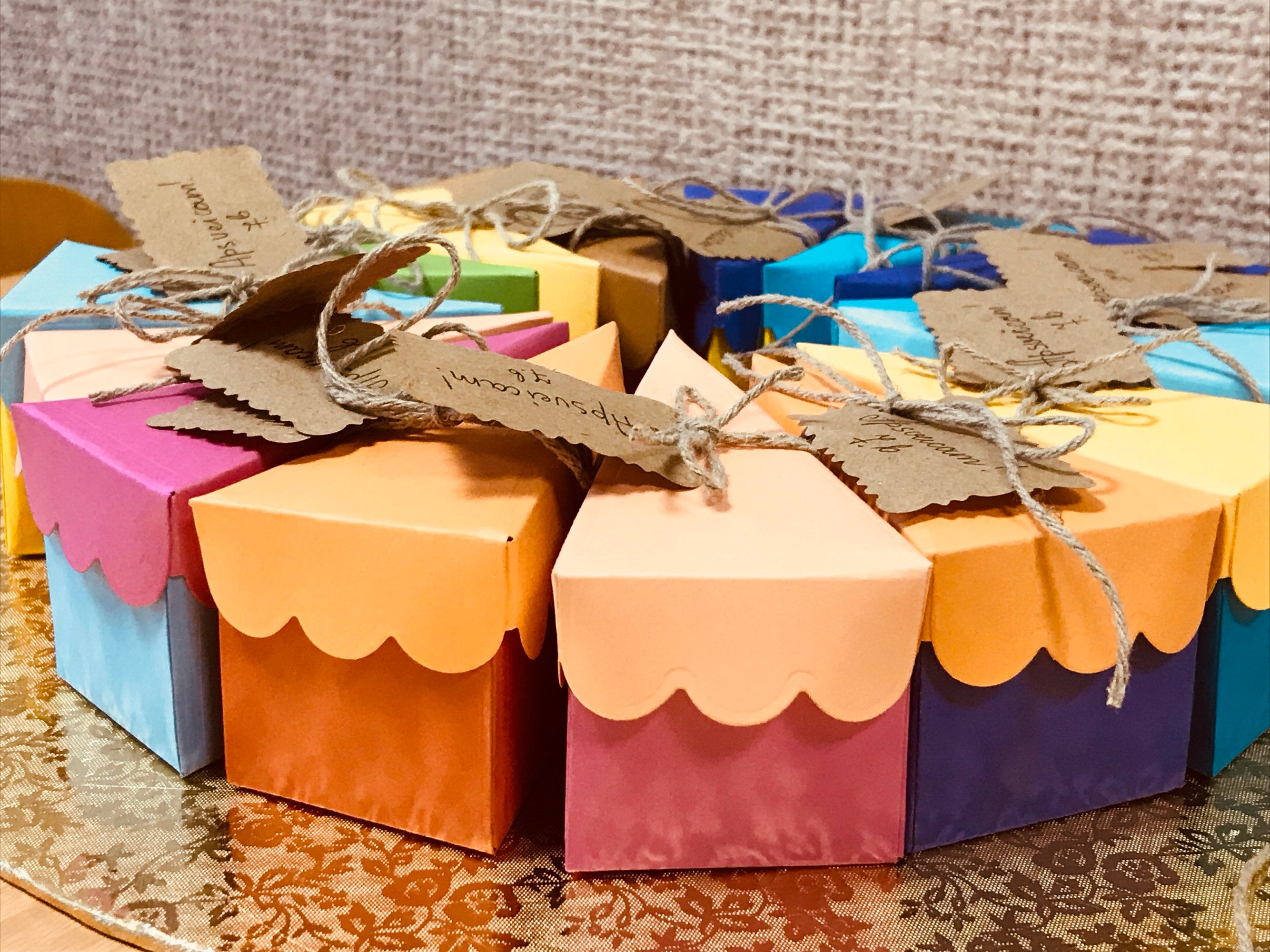 Party Paper Suppliesbox Templatefavor Boxpaper Cake Etsy